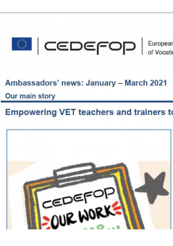 The Orienta4YEL activities in Spain highlighted in the Ambassadors’ news of CEDEFOP (January – March 2021)