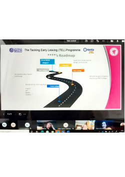 The UK | An educator from the University of Bath Tackling Early Leaving Programme (TEL) delivered a presentation to a working group of educators who support English Language learners across the whole of the South of England