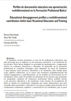 Educational disengagement profiles: a multidimensional contribution within basic Vocational Education and Training